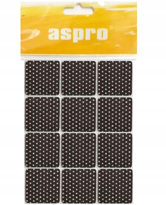

Podkładki Antyrysowe Antypoślizgowe 28x28mm Aspro