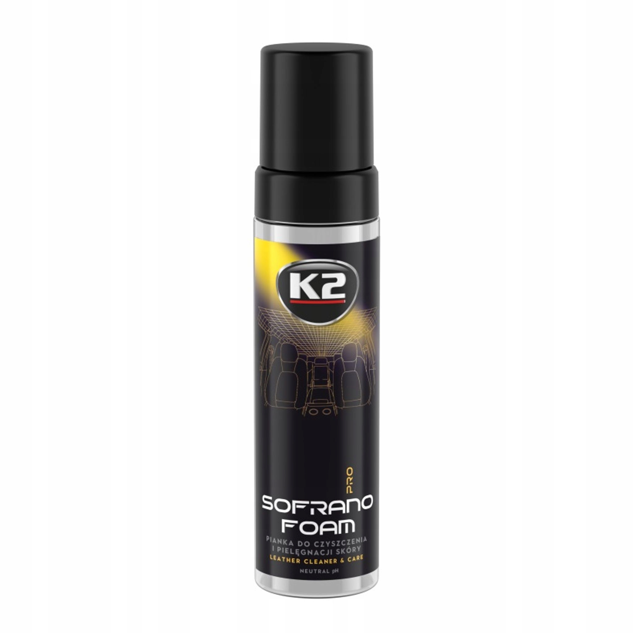 Piana do Czyszczenia Skóry K2 Sofrano 200ml Pianowniczka Neutralne pH