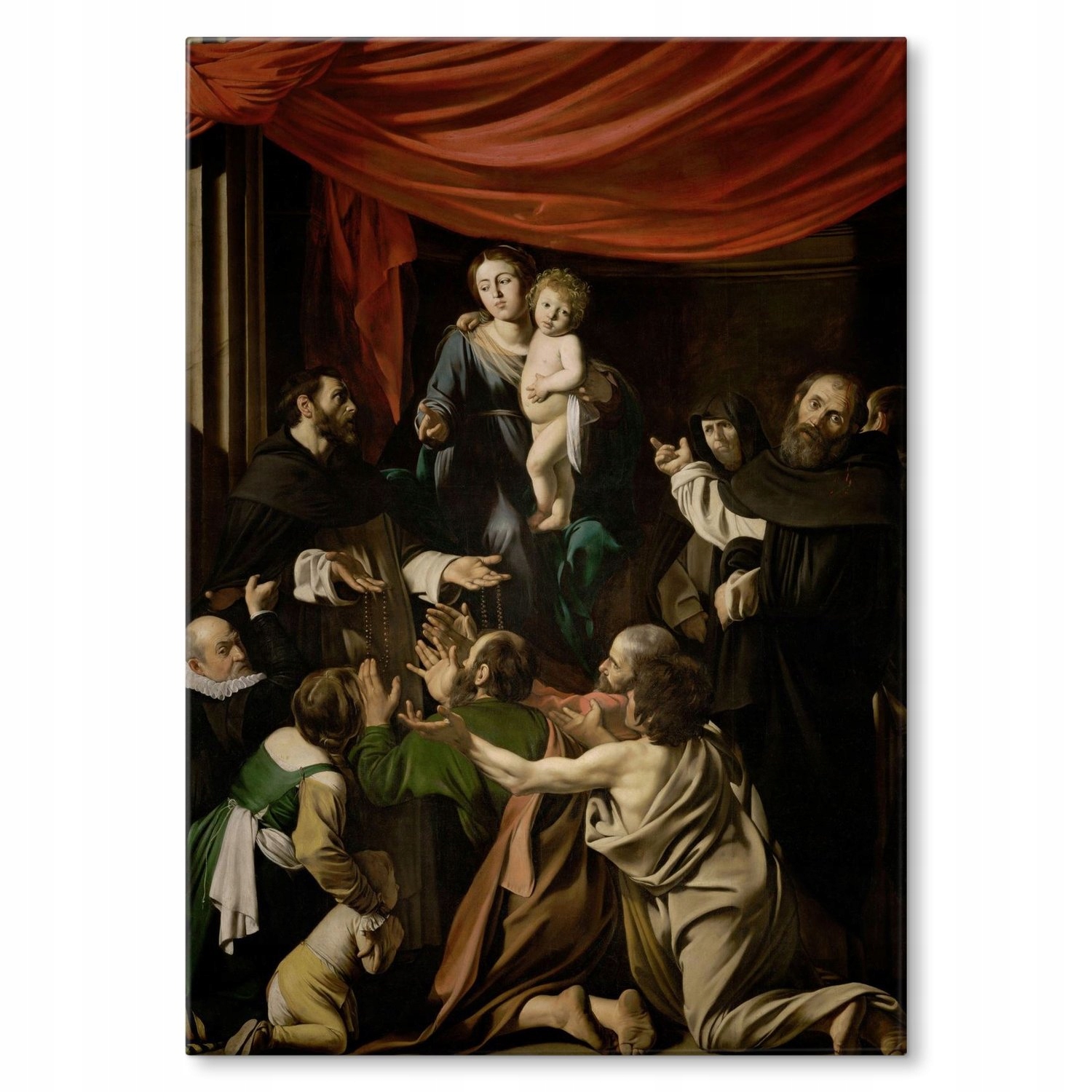 Kovový plakát Madona Caravaggio Szyld Plech 30 x 42 cm Dárek