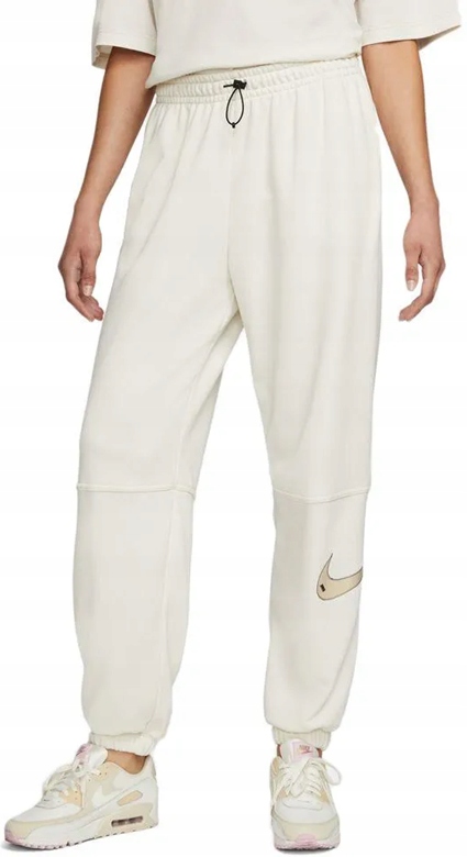 Dámské Sportovní Tepláky Oversize Fit Nike vel. L Bílé Bavlněné
