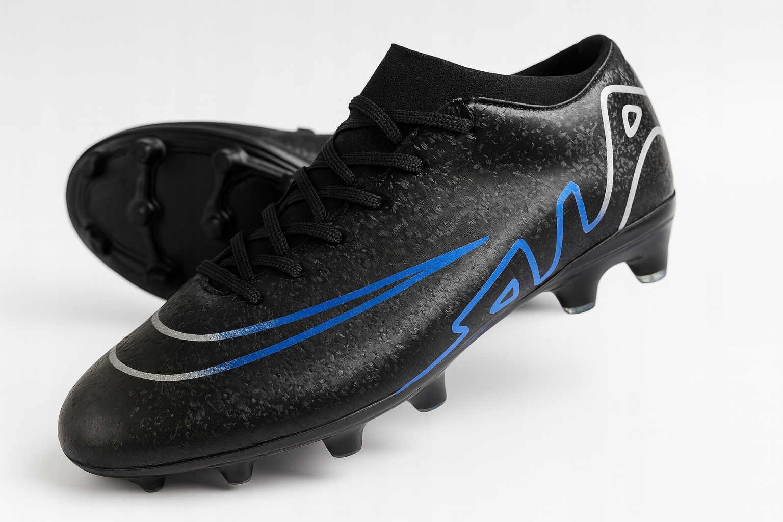 Buty piłkarskie korki lanki Czarne rozmiar 44