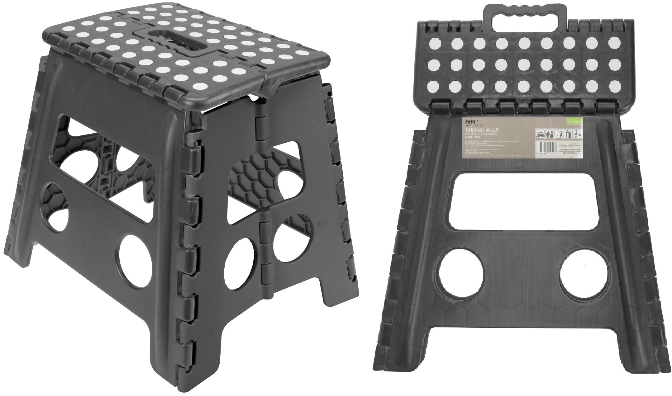 

Stołek Taboret Składany Rozkładany Drabinka 150 Kg