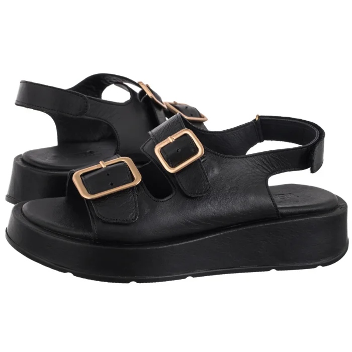 Dámské sandály na platformě Venezia černé H022LEBLOBS045