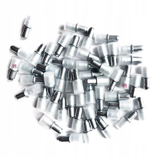 

Podpórka półki, szybę 5x16 metal z gumką 1000szt