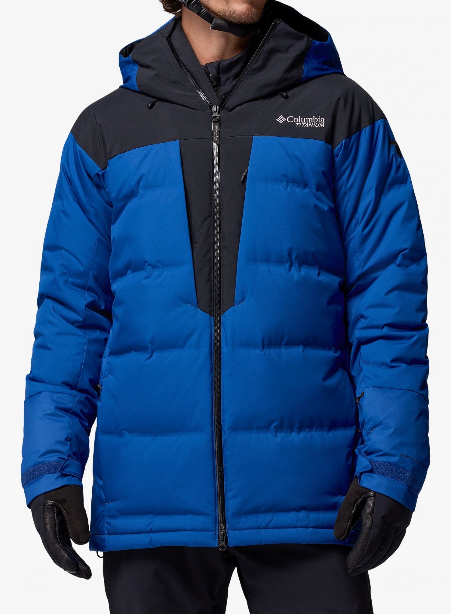 Lyžařská bunda Columbia Glacier Ridge Down mountain blue/black M