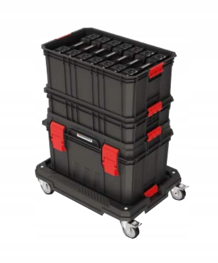 GŁĘBOKI POJEMNIK 520x329x210 KONEKTORY SYSTEMOWE Kolor dominujący czarny