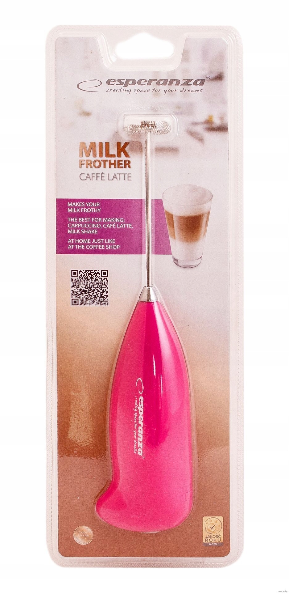 SPIENIACZ DO MLEKA KAWY KAKAO RĘCZNY UBIJACZ MINI MIKSER TRZEPACZKA Model Latte