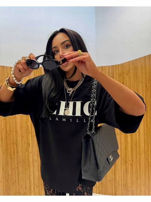 Dámské tričko La Milla Oversize Chic Černá Uni