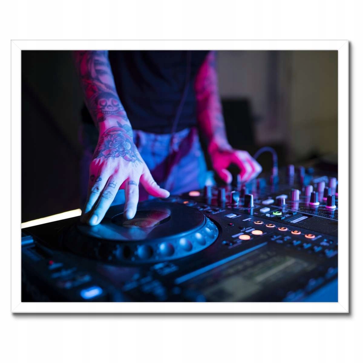 Plakáty v rámu 50x40 Ruční mixážní pult Dj stanice