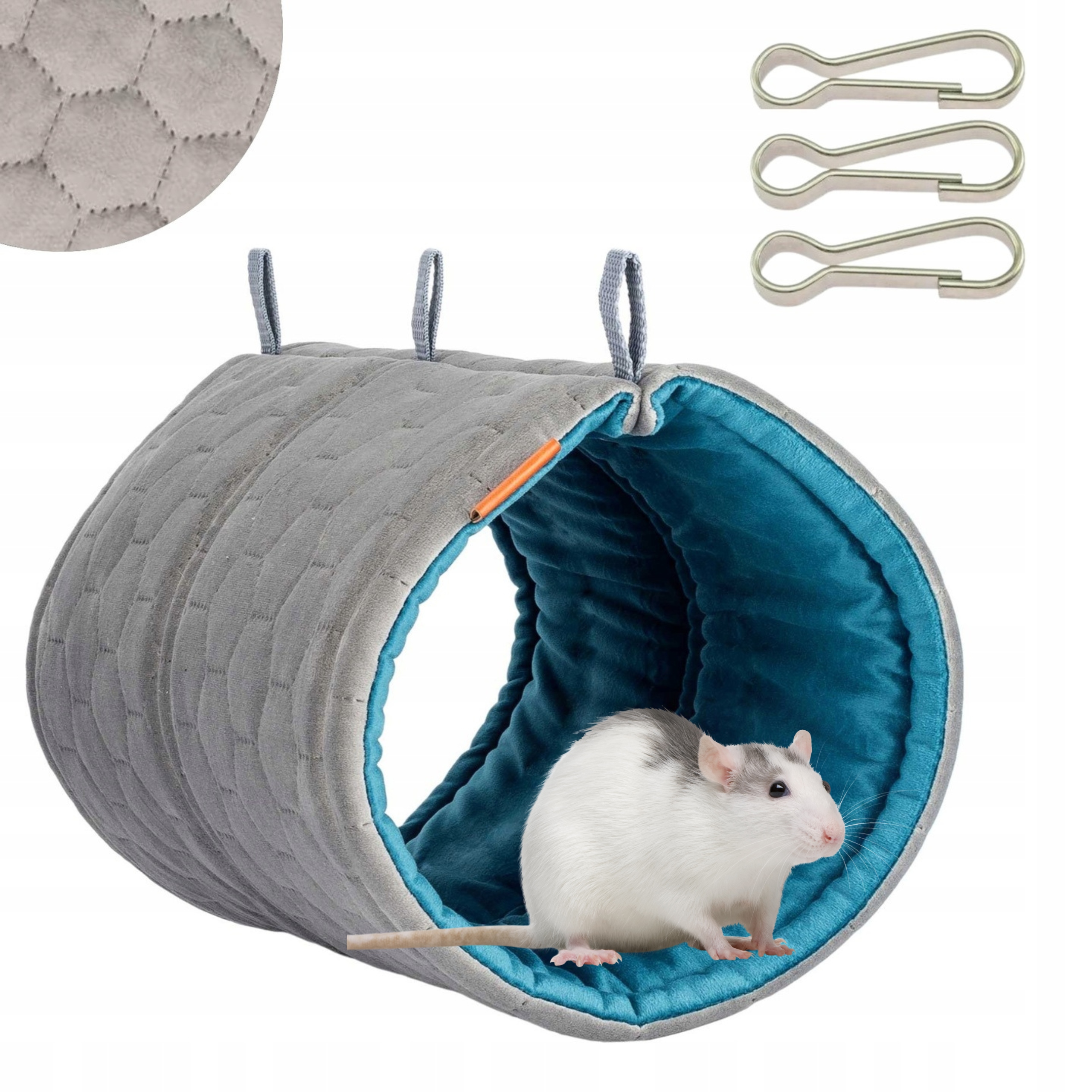 Levně Tunel Jaskinia Hamak Závěsná Matrace do klece látková 33x19 Cm