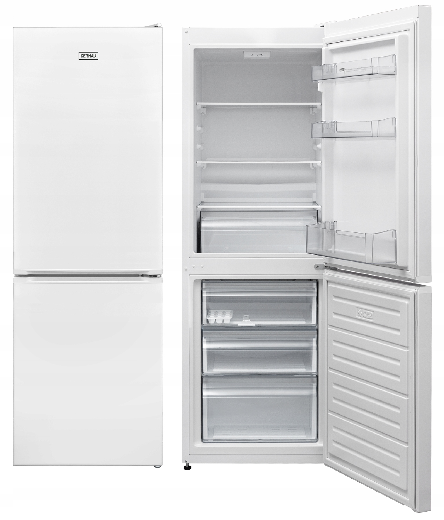

Lodówka Kernau KFRC15153.1 Nf W biała NoFrost 216l