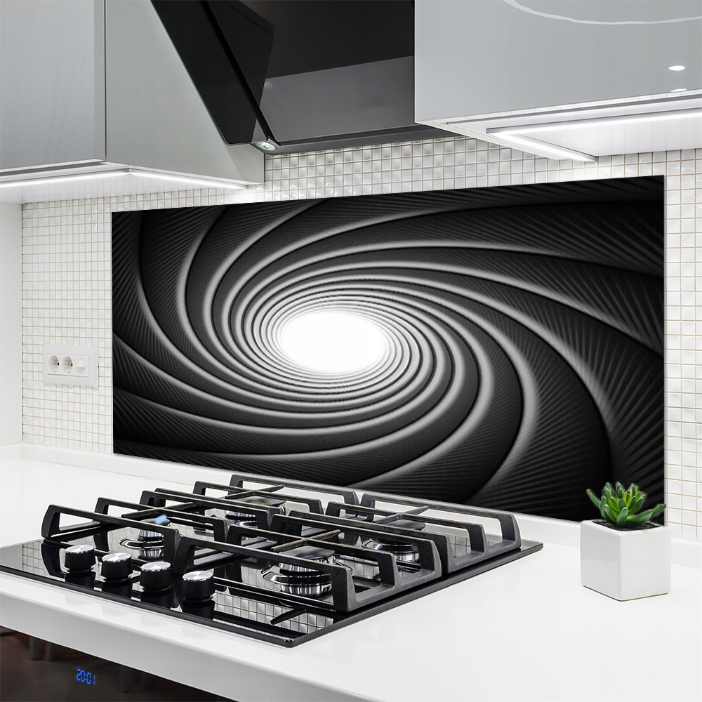 Panel szklany Płytka Abstrakcja Spirala 140x70 Waga produktu z opakowaniem jednostkowym 10 kg