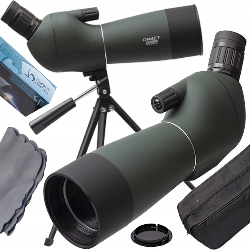 Comet Pozorovací Dalekohled 60 mm 20-60x Antireflexní Multi-Coated Pouzdro Stativ