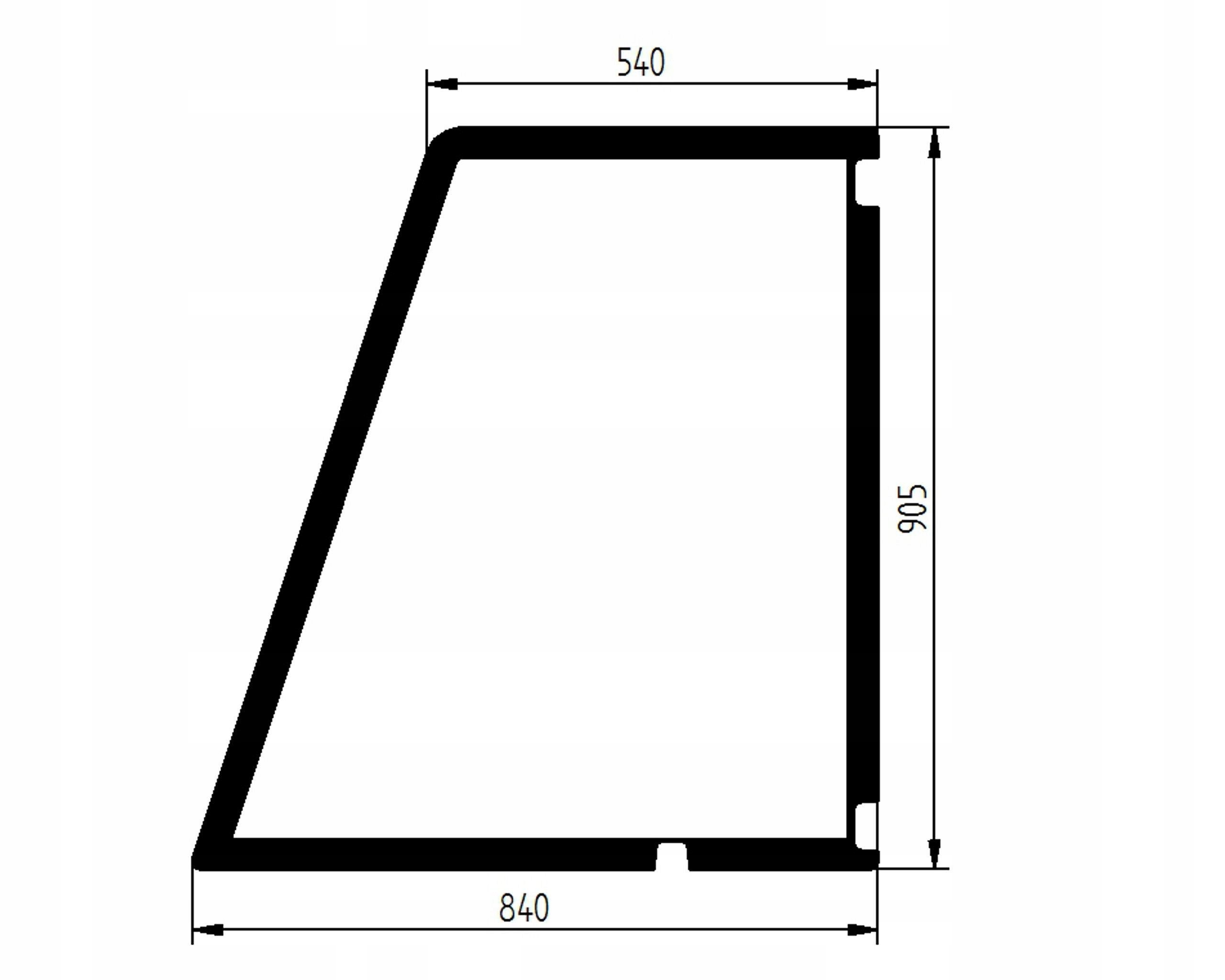 sklo teleskopický nakladač Jcb dveře 332/A1587