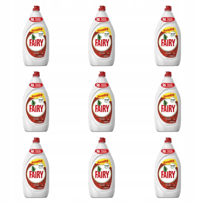 Fairy Pomegranate &amp; Red Orange Tekutý prostředek na mytí nádobí 1350 ml X9