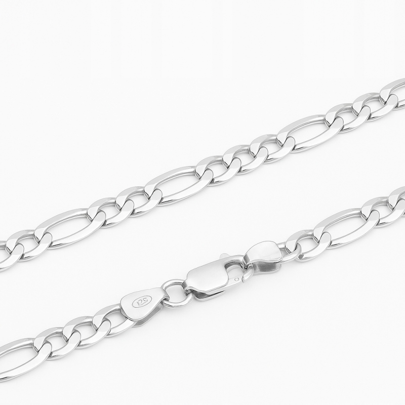 Stříbrný řetízek Figaro 925 o ryzosti 14.3 g, elegantní klasický styl R50