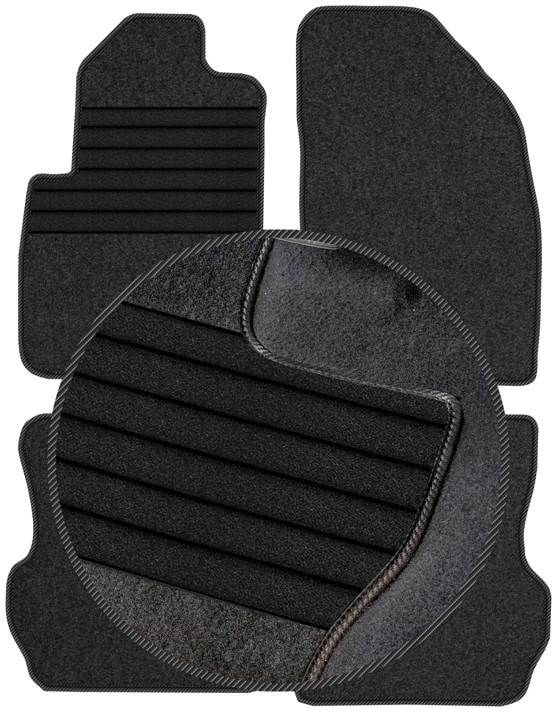 Ford Fusion Minivan Fl 2005-2012 Velurové stěrače do auta Vyztužení