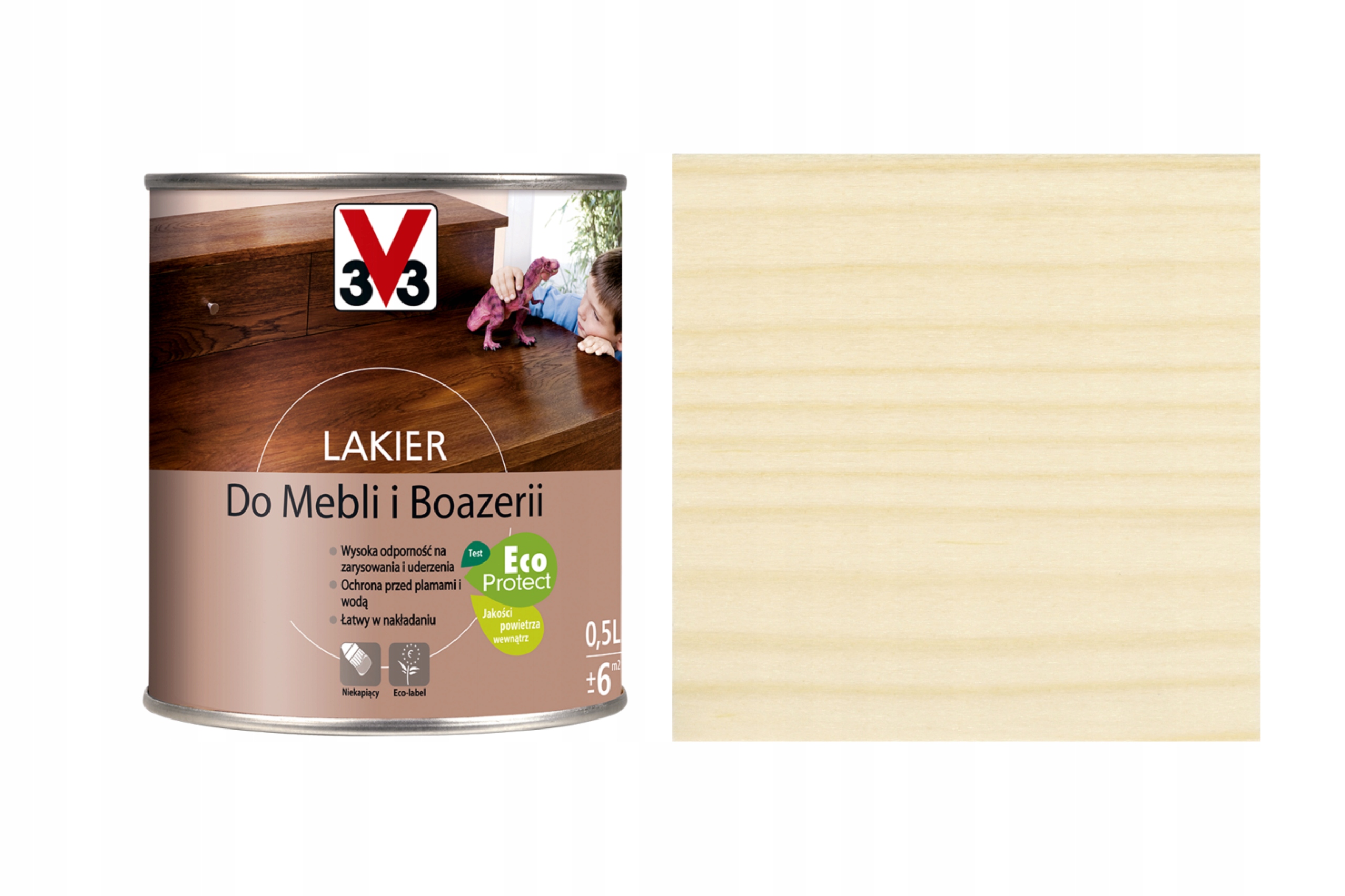 

V33 Lakier Do Mebli i Boazerii Bezbarwny 0,5L