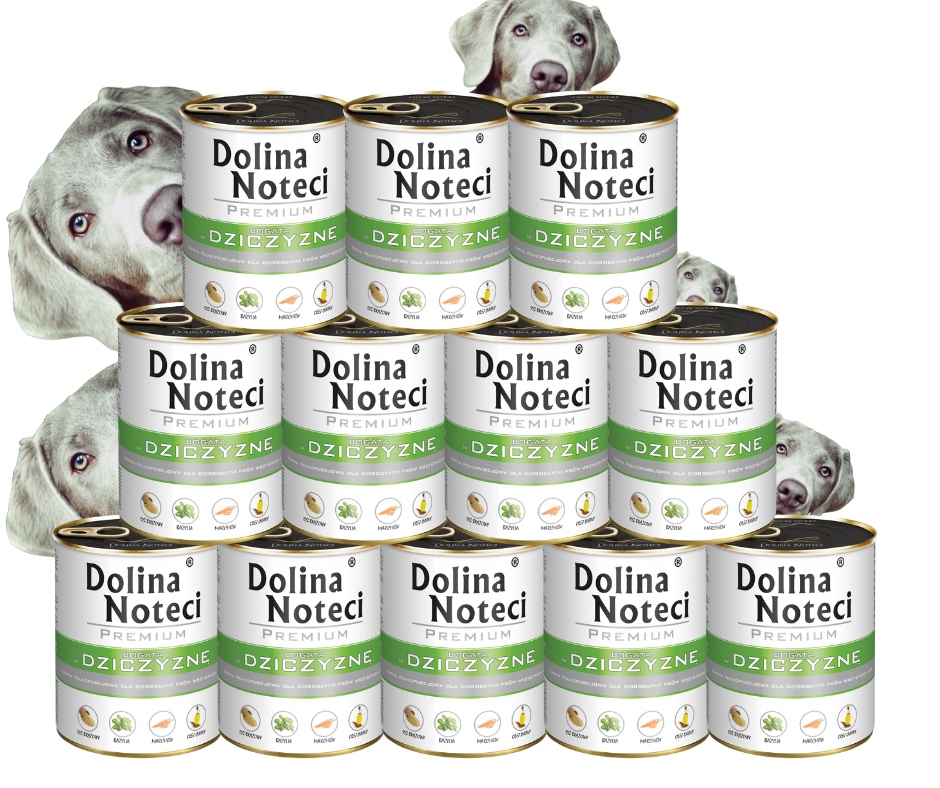 Levně Krmivo mokré pro psa Dolina Noteci Zvěřina sada 12x800ge