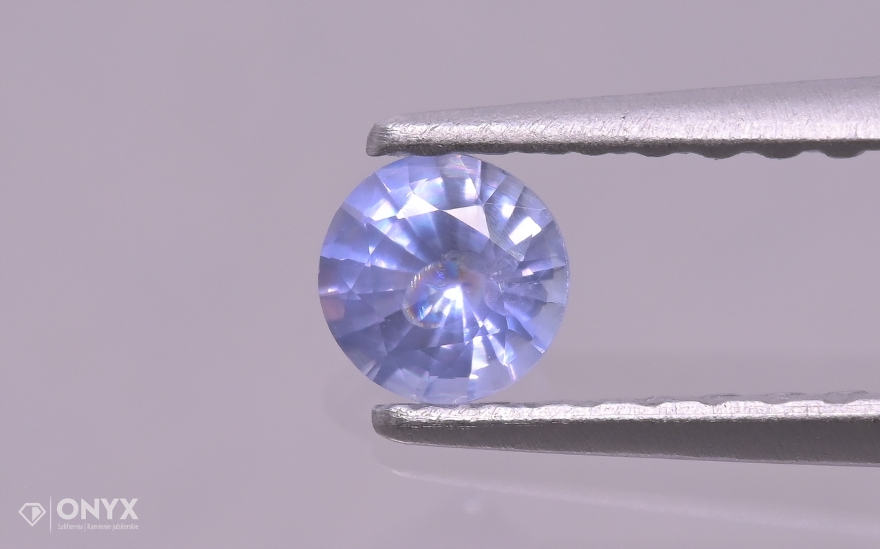 Fazetovaný safír kulatý fi 3,5 mm