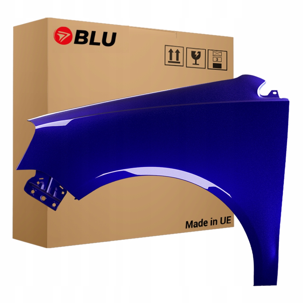 Blu Blatník Vw Polo 9N3 IV 4 LB5N levý 05-09 přední lift pozink IndigoBlau