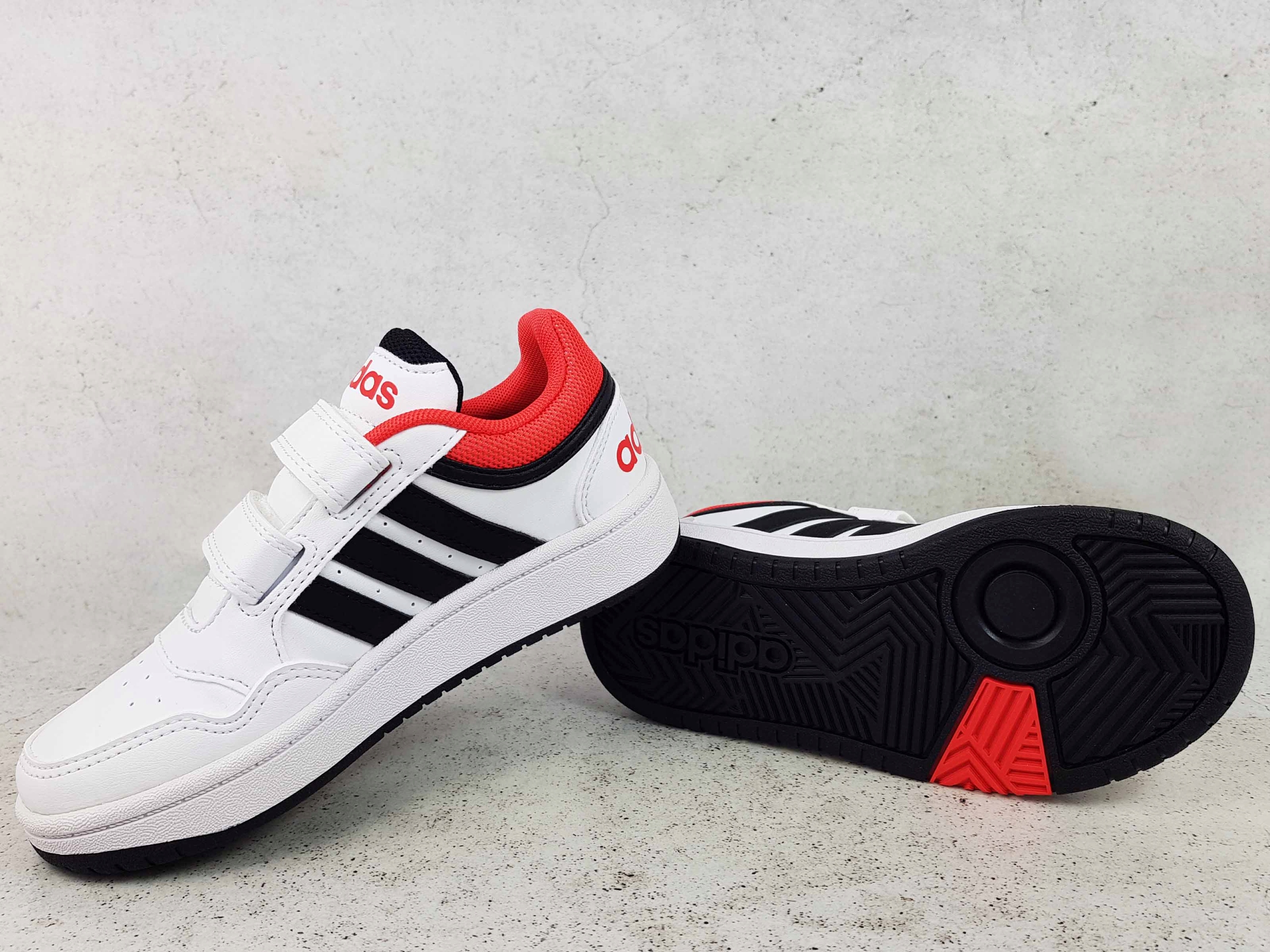 ADIDAS HOOPS 3.0 CF C H03863 BUTY BIAŁE TRAMPKI DZIECIĘCE NA RZEPY Rodzaj zapięcia Rzepy
