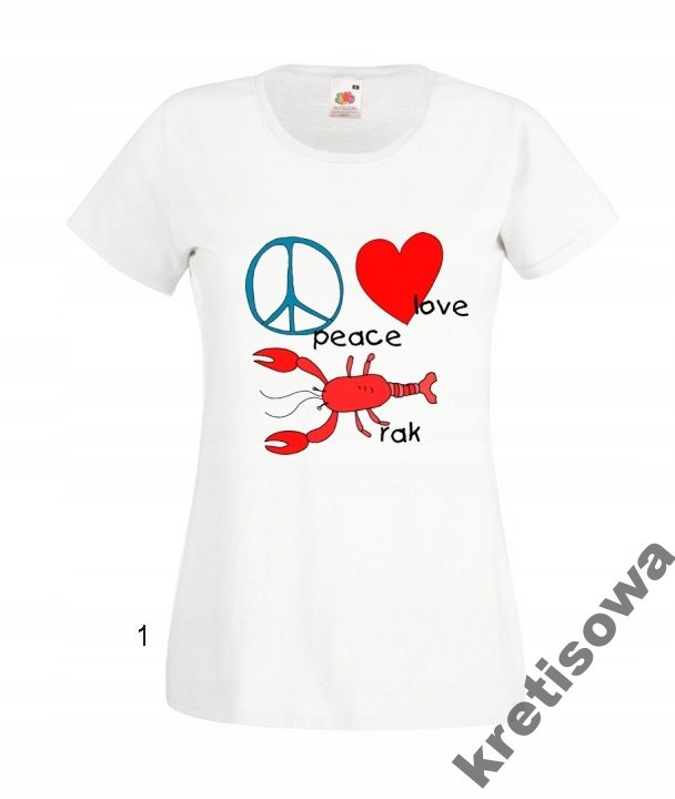 

Kolorowe Koszulki śmieszne Kraby Raki Skorupiaki