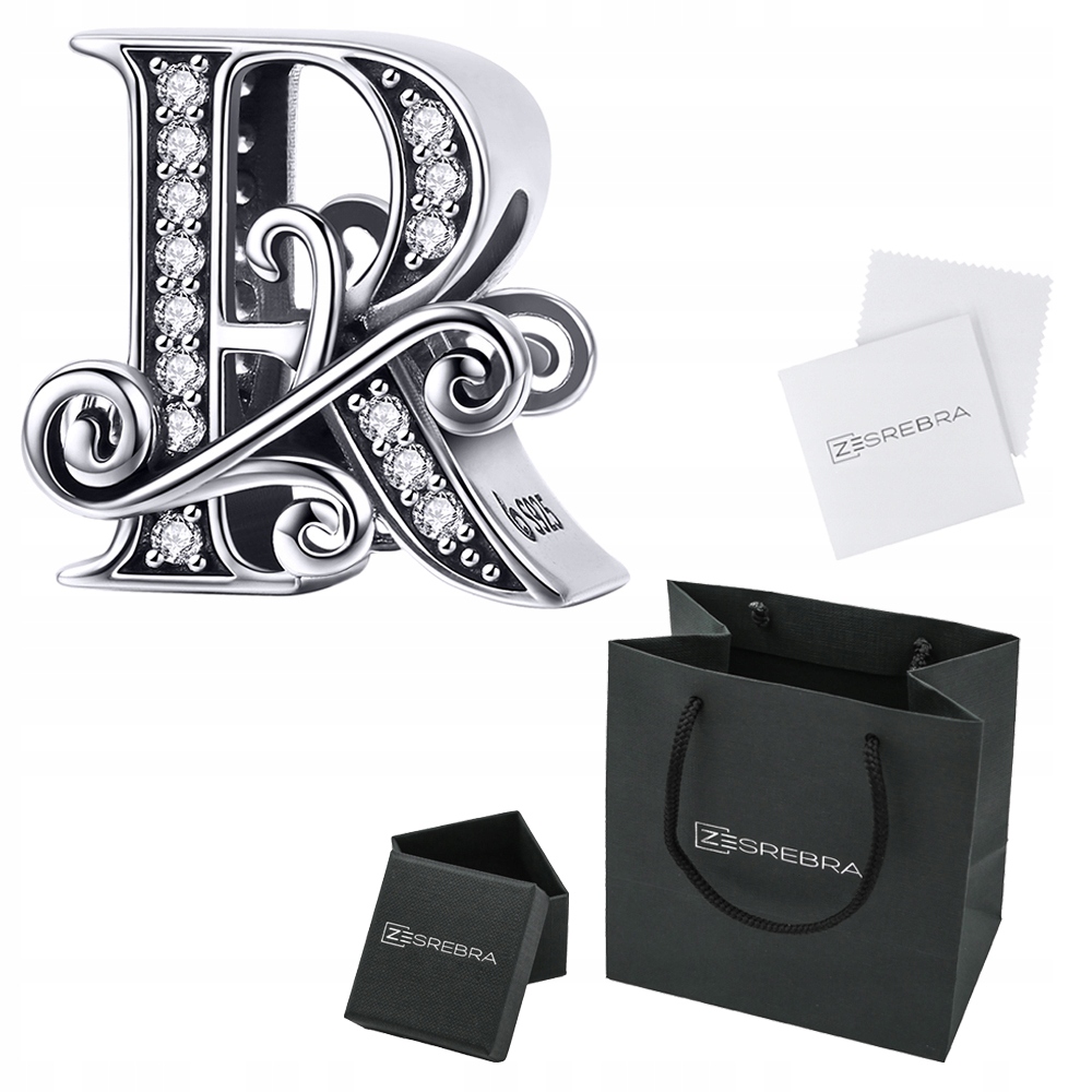 

Charms Litera R do Pandora srebro 925 S925