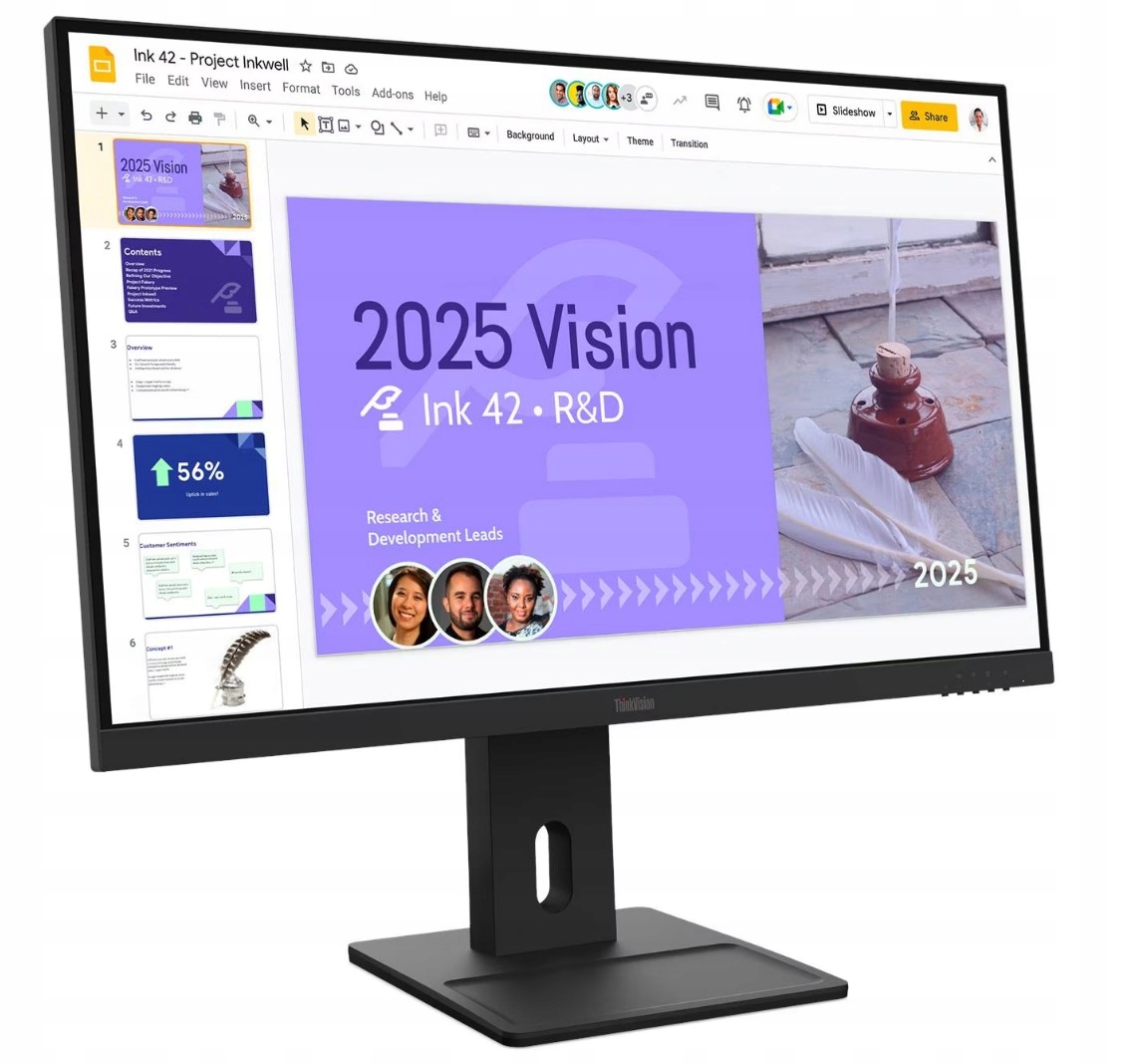 Led Monitor Lenovo ThinkVision E27Q-40 27" 2560 x 1440 px Ips Pls
