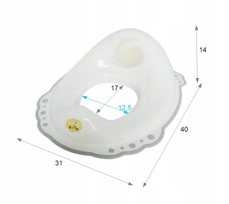Nakładka sedesowa na toaletę WC antypoślizgowa PRZYJACIELE BIAŁA Maltex Kod producenta 5903067005337