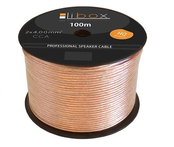 

Kabel głośnikowy Libox 2x6,00 100m