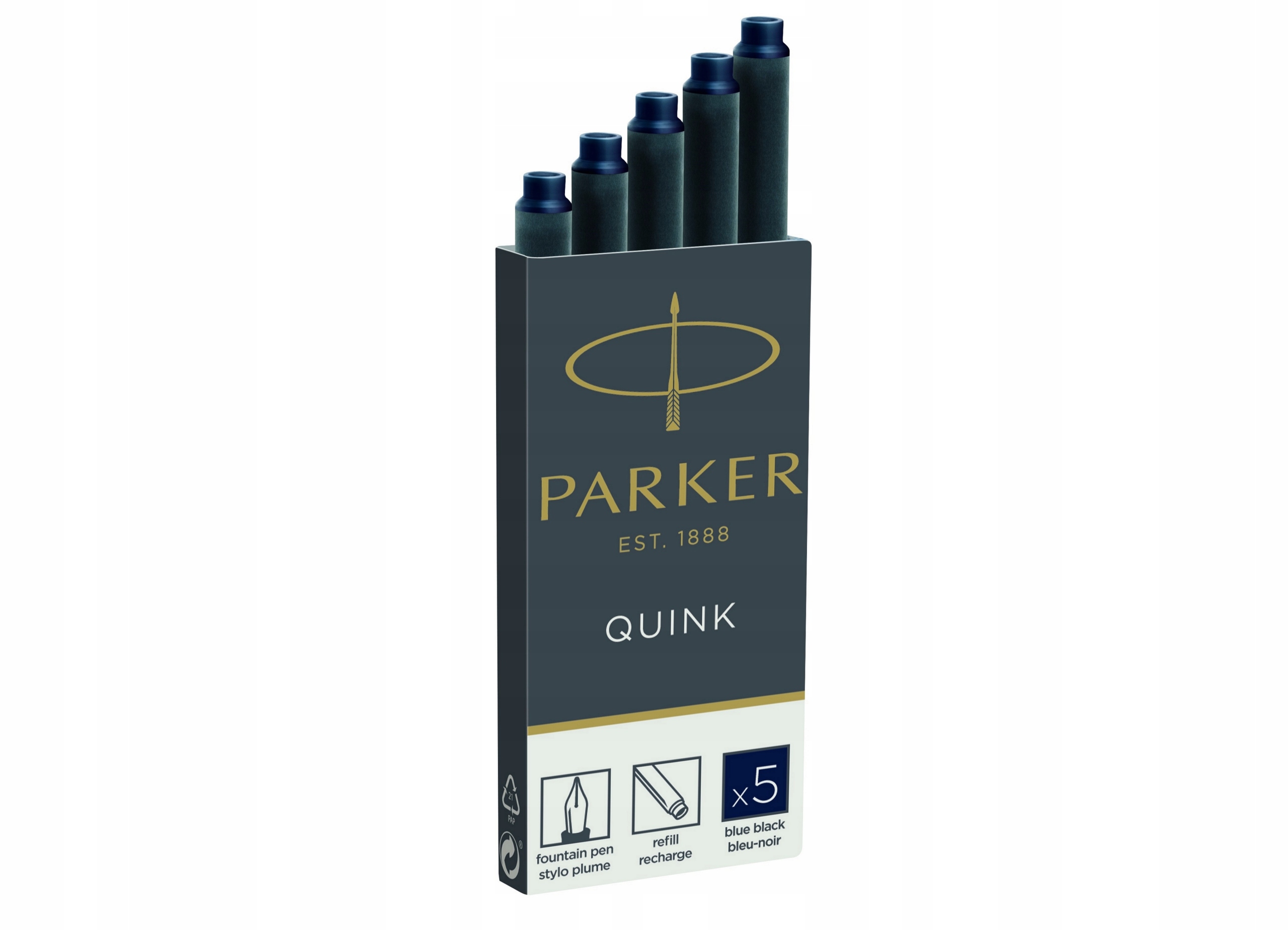 

Naboje Czarno/niebieskie Do Piór Parker op. 5 Szt