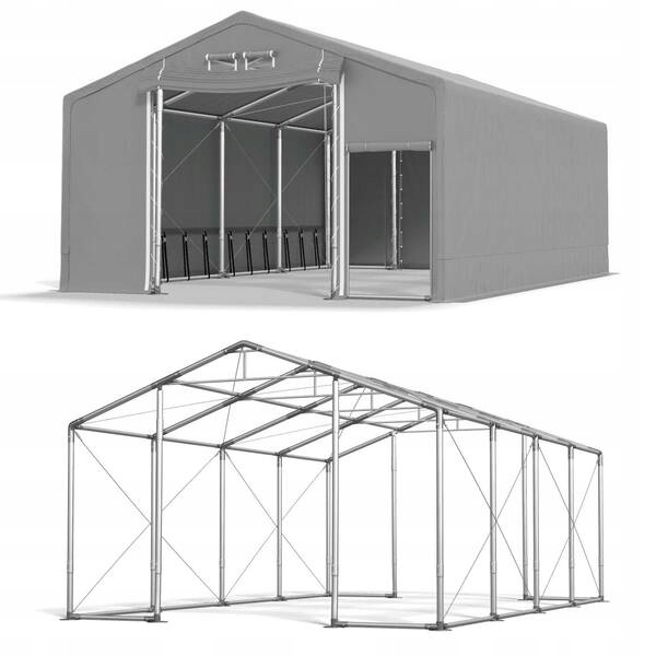 Stavební stany 4x8 m [2,5 m] Výstavní Das 600 Wp