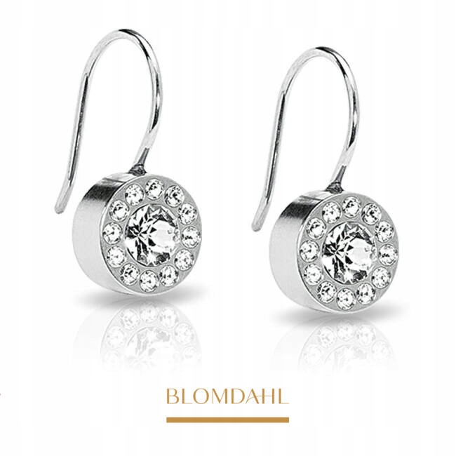 Blomdahl Náušnice Hypoalergenní Pendant Brilliance Halo Crystal 8 mm