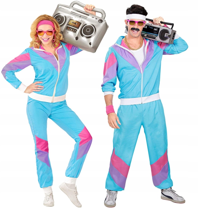 KOSTIUM HALLOWEENOWY DRES RETRO Z LAT 80-tych 12640227106 - Allegro.pl