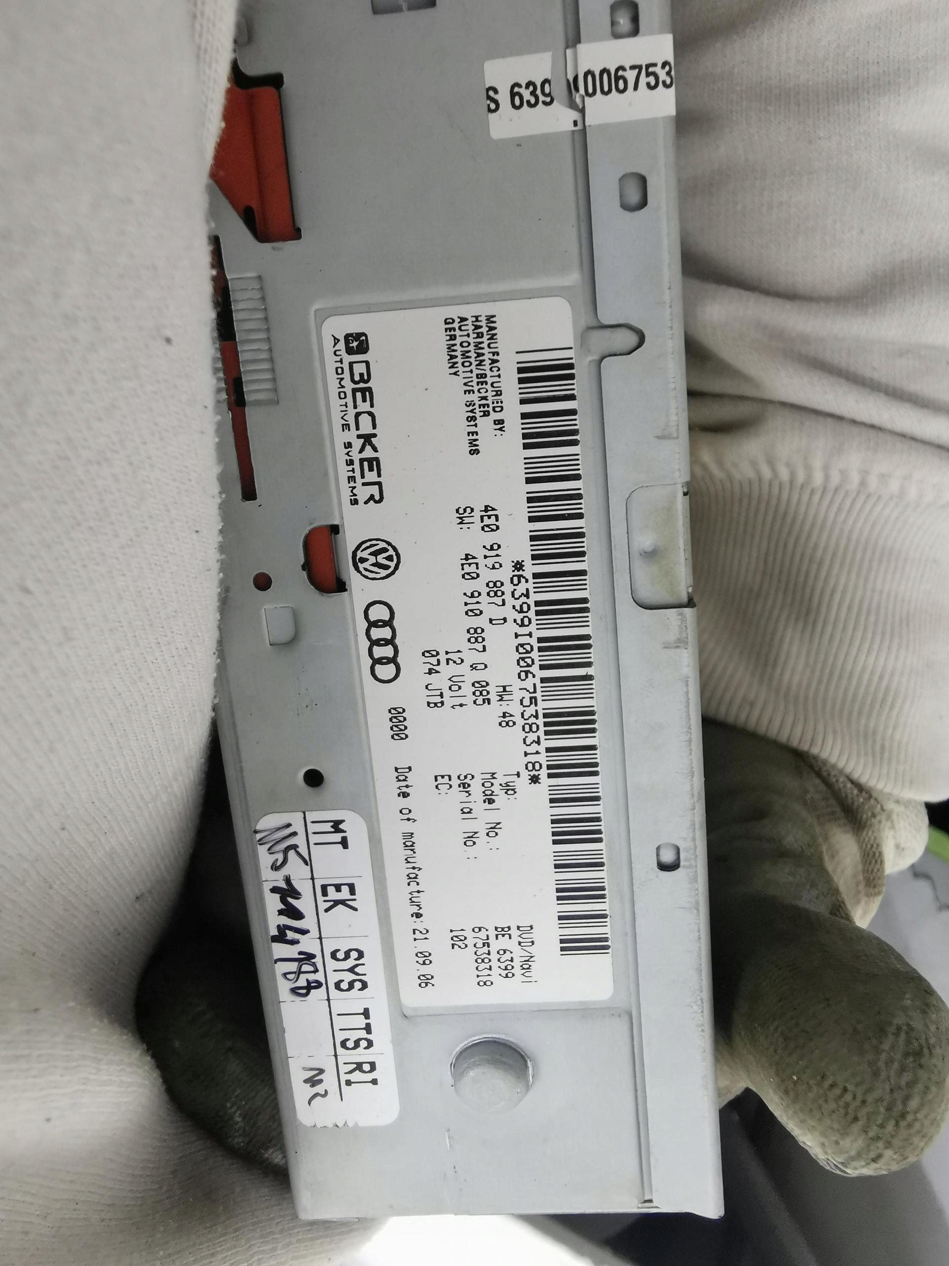 player navigation devices AUDI Q7 and 4L 4E0919887D 05-15