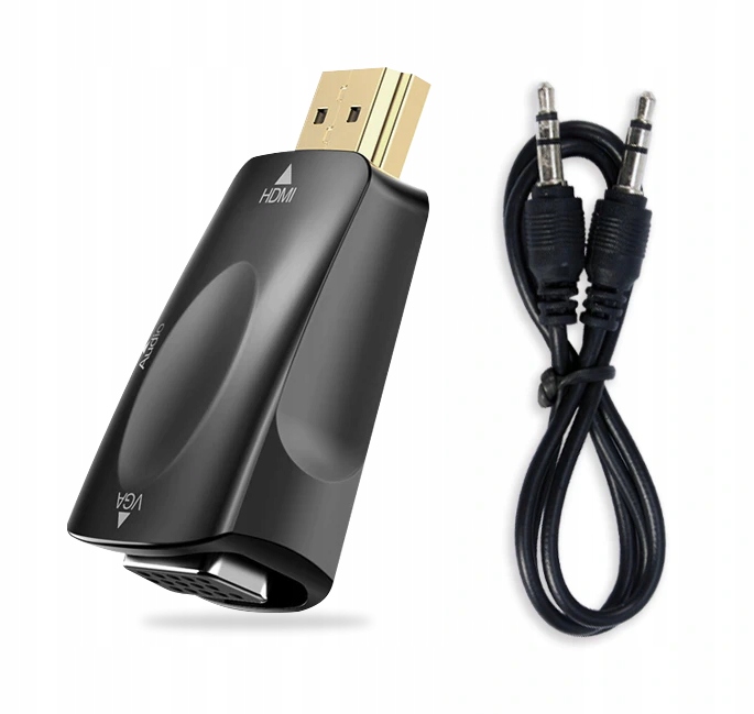

Adapter Konwerter z Hdmi do Vga kabel Dsub monitor