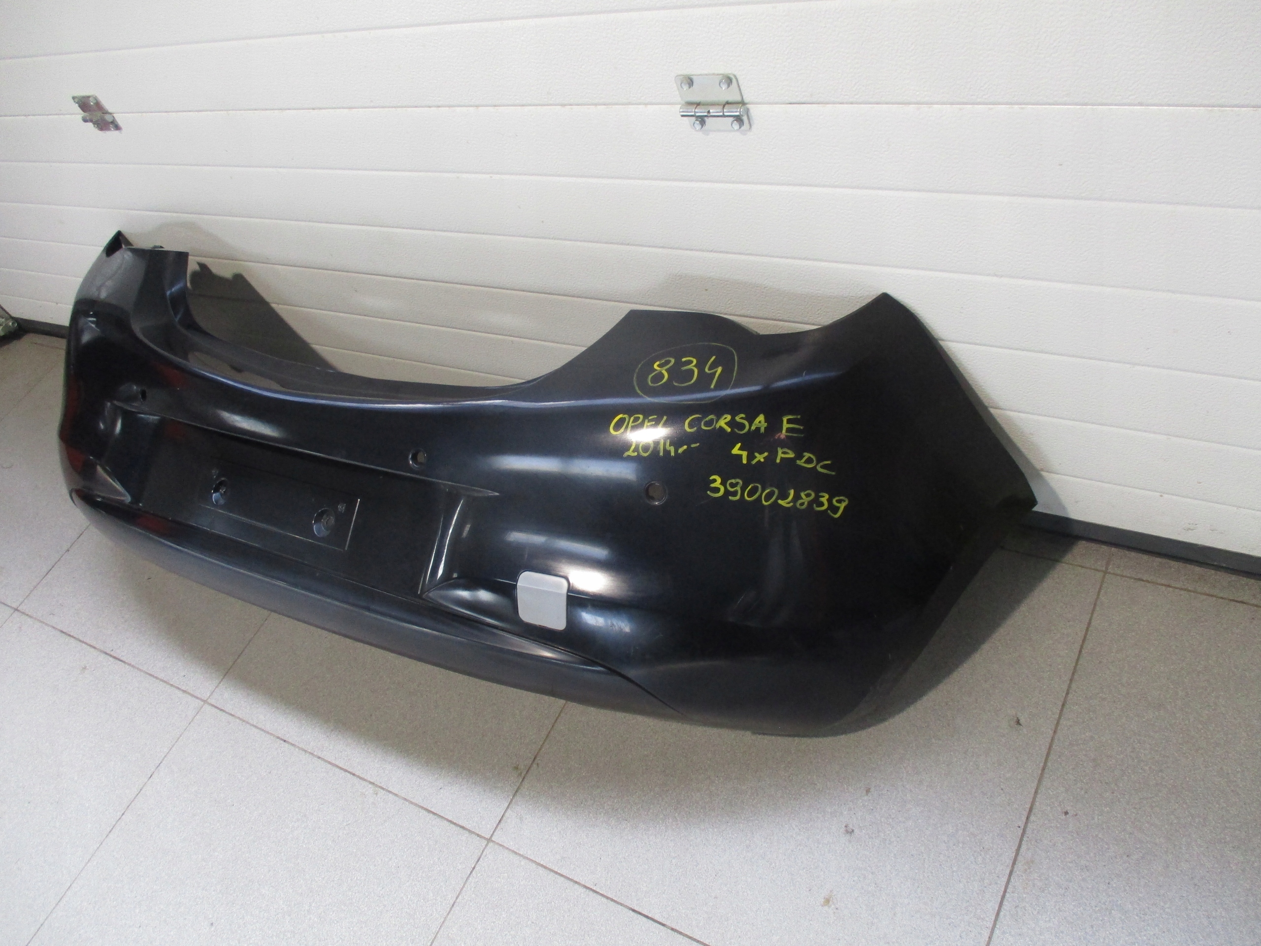 bumper rear part Opel Corsa E 2014r- 4xPDC 39002839