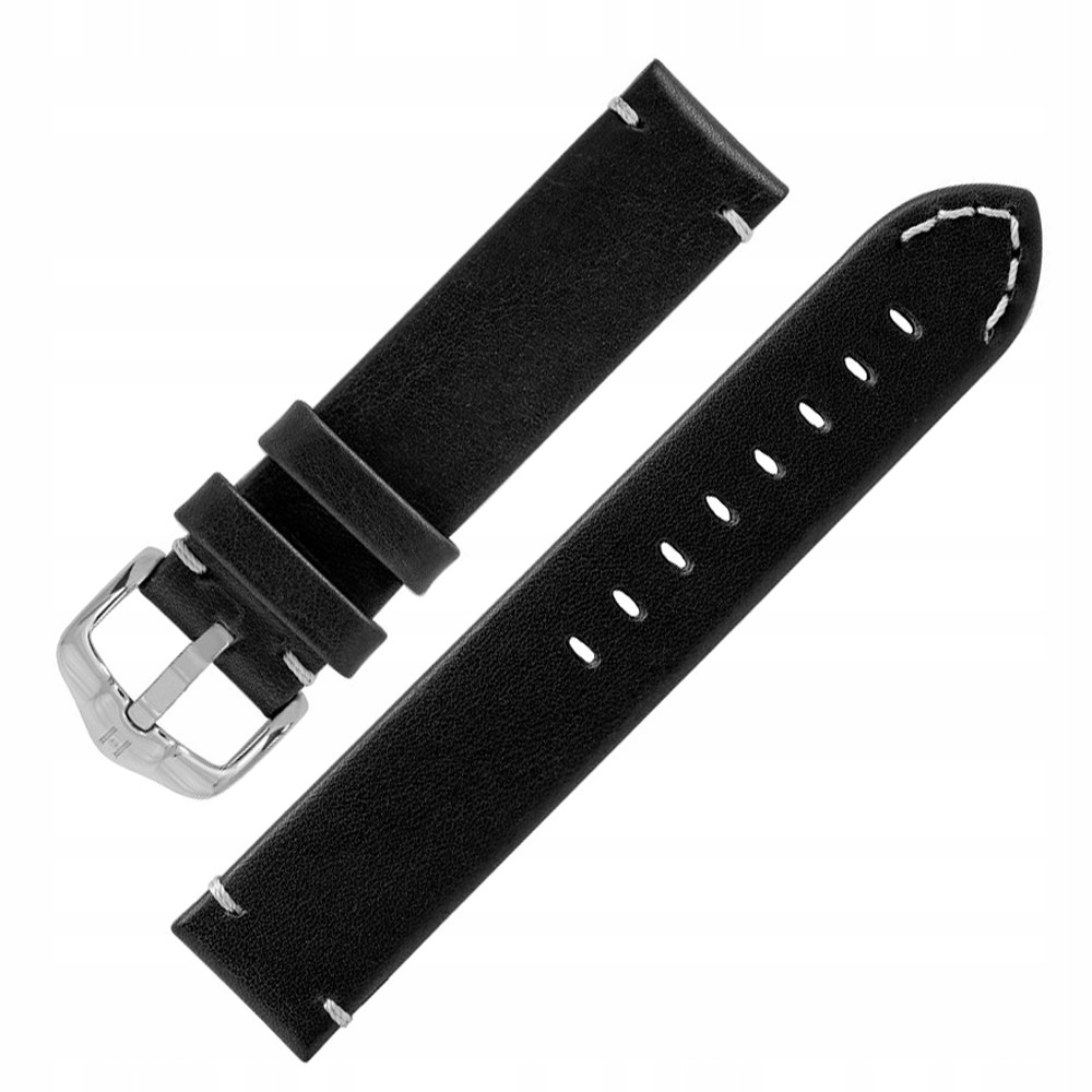 Pásek k hodinkám Hirsch 05402050-2-24 černý 24 mm