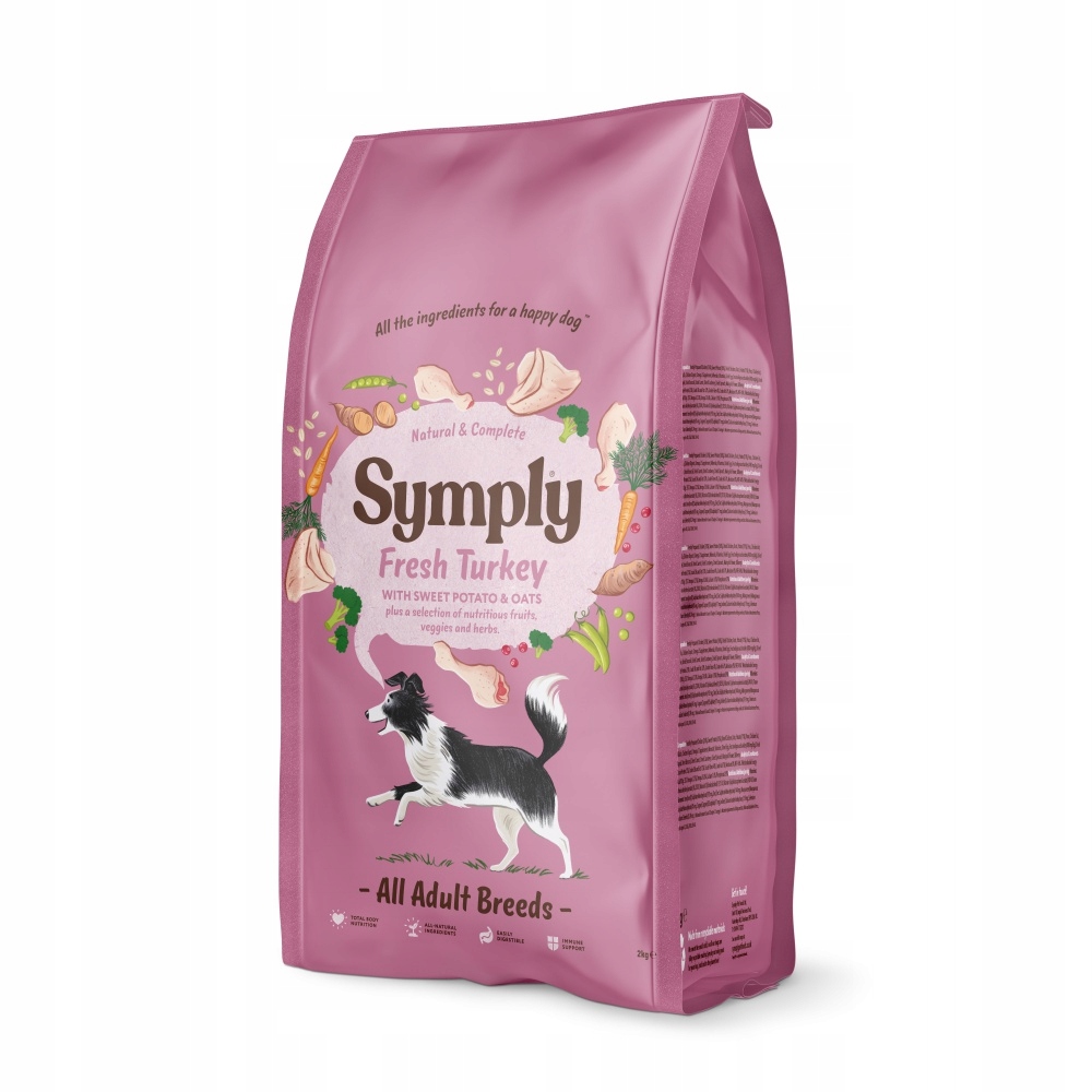 Symply Sucha Karma Monobiałkowa Dla Psa Indyk 12KG