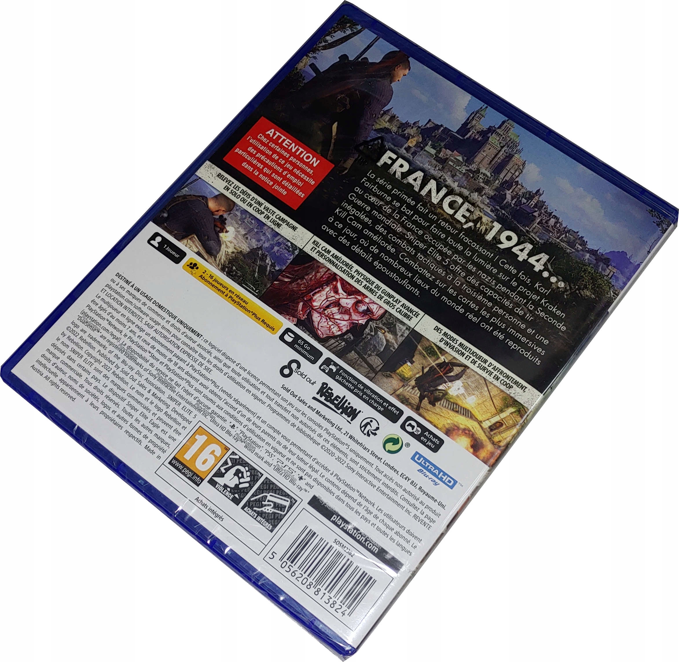 SNIPER ELITE 5 FRANCE / PS5 / NOWA / PL Stan opakowania oryginalne