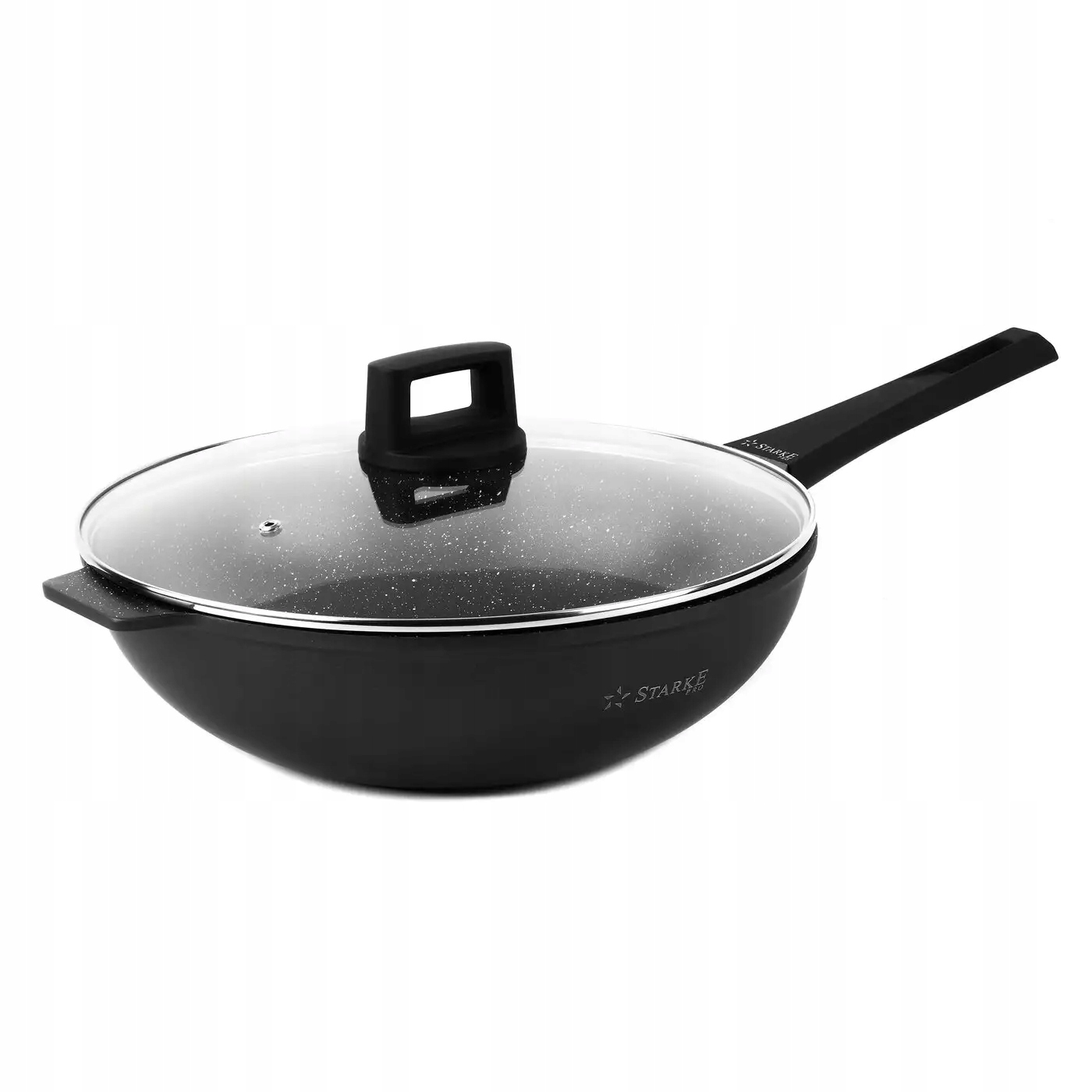 Starke Pro Taylor Marble Wok z pokrywką 32 cm Greblon C3