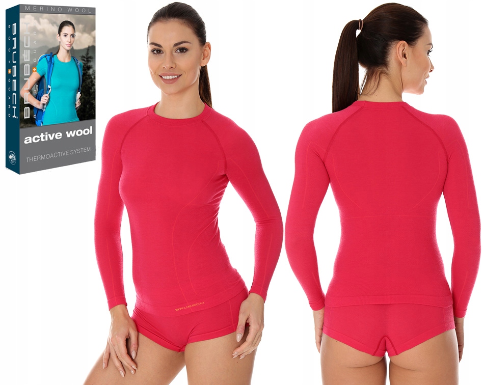 Женская Футболка Merino BRUBECK ACTIVE WOOL M