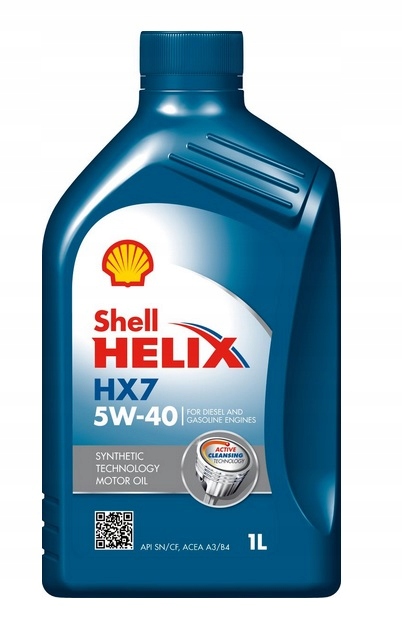 

Olej silnikowy syntetyczny Shell Helix HX7 5W40 1L