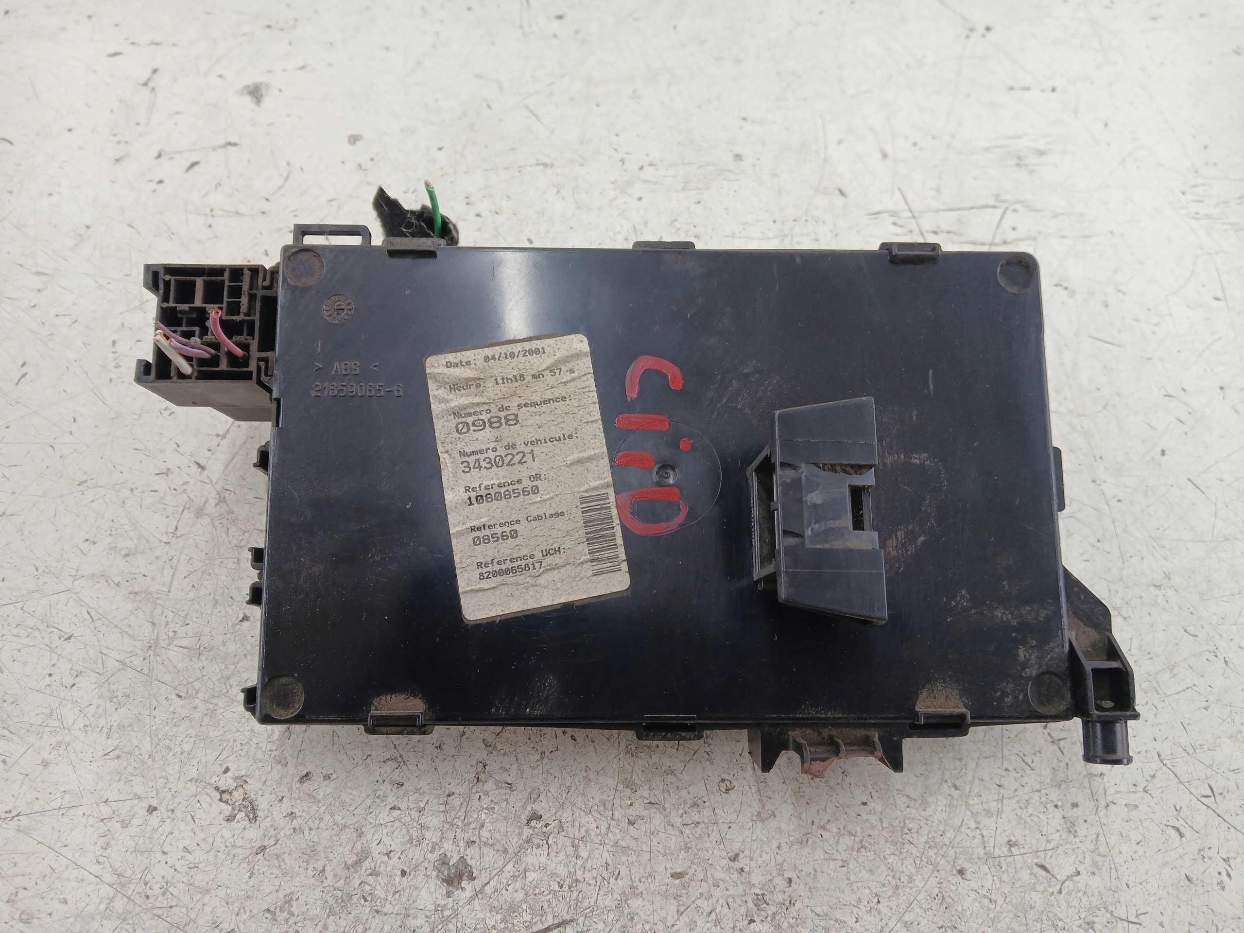 RENAULT CLIO II Module fusibles UCH 8200065817B
