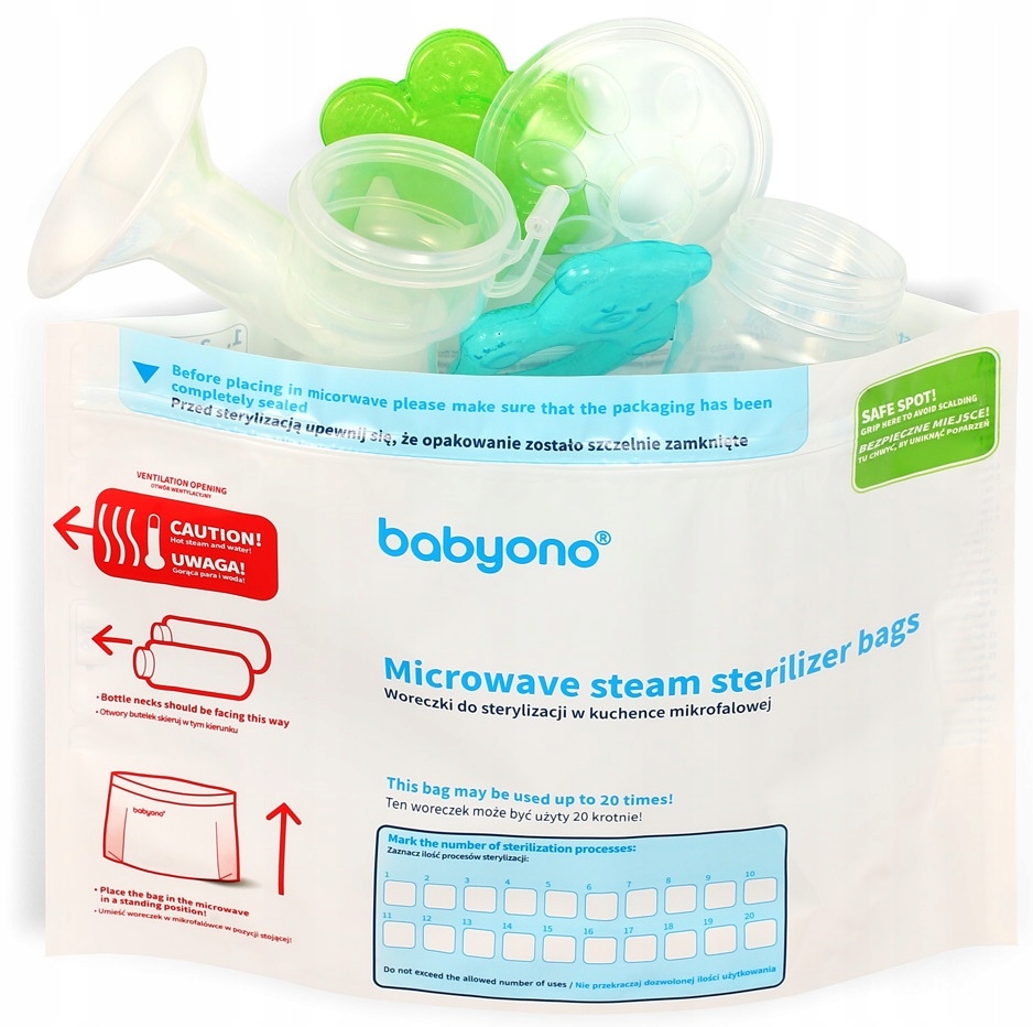 BABYONO WORECZKI DO STERYLIZACJI BUTELEK SMOCZKÓW Marka BaybyOno