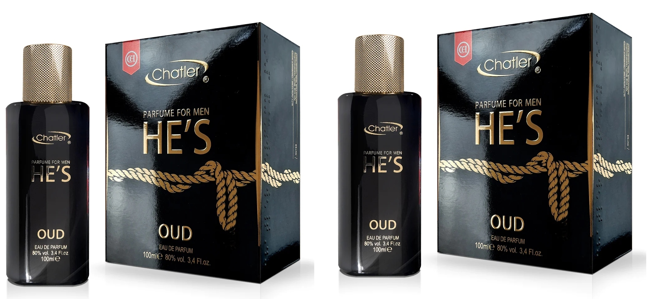 Chatler He's Oud 2x100ml pánská parfémovaná voda sada