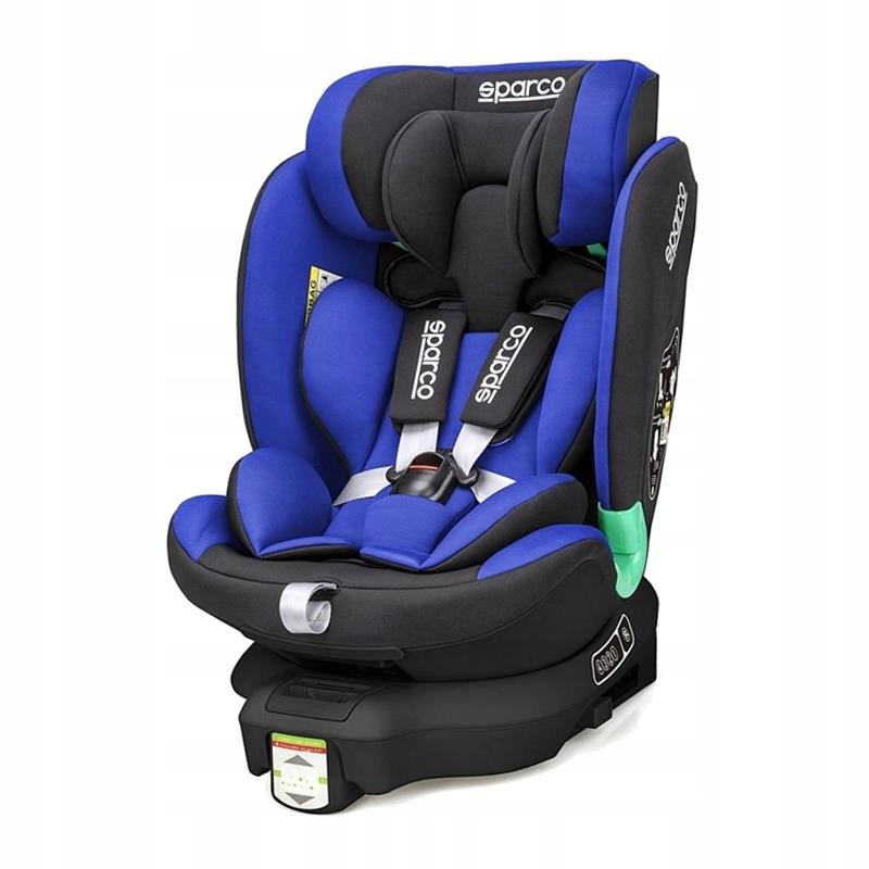 Fotelik Samochodowy Obrotowy 360 Isofix Z Bazą Sparco SK6000I 0-12 Lat