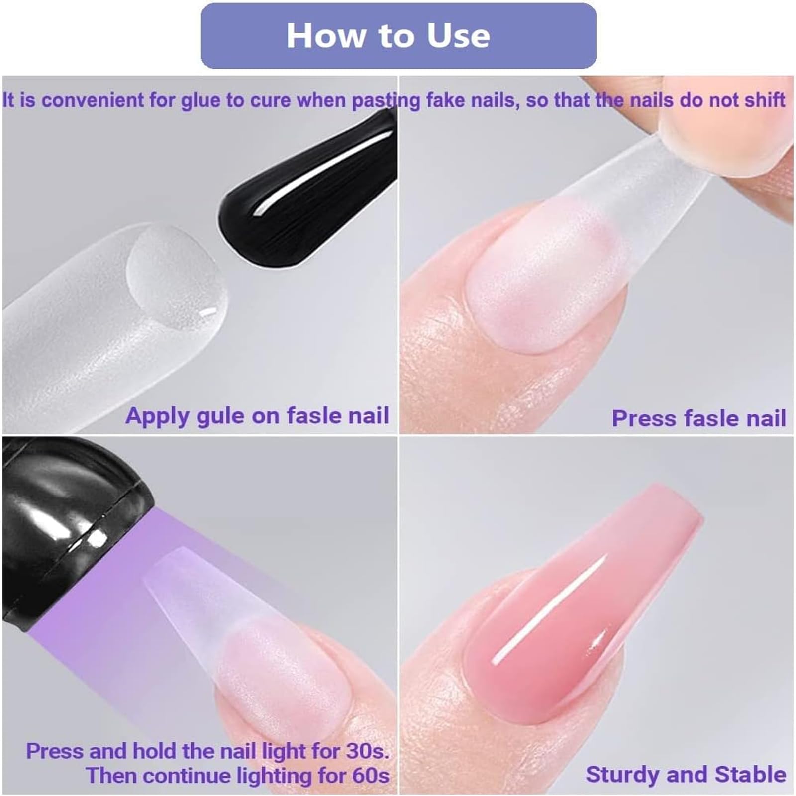 SUNUV Lampa UV LED Do Paznokci Z Klipsem Do Manicure Żelowego — miniatura 5