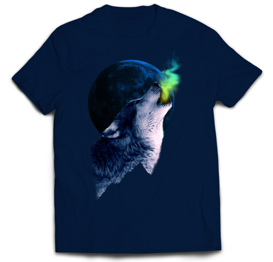 

Wilk Wilki Sfora Księżyc howling wycie Wilczek L